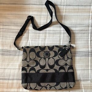 Black and Gray Crossbody Bag